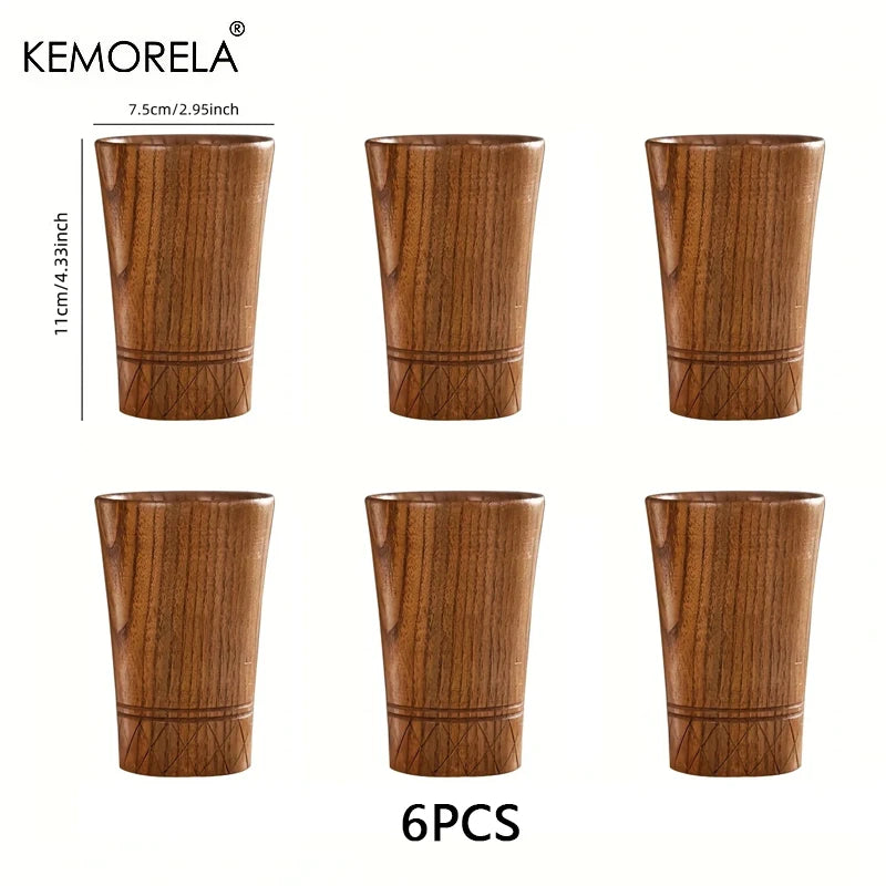 Handmade Wooden Tea Cups