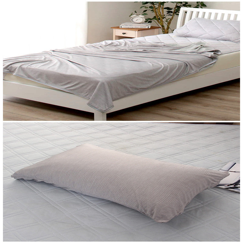 Cooling Blanket with Japanese Q-Max Fiber – Breathable Summer Throw (Optional Pillow Set)
